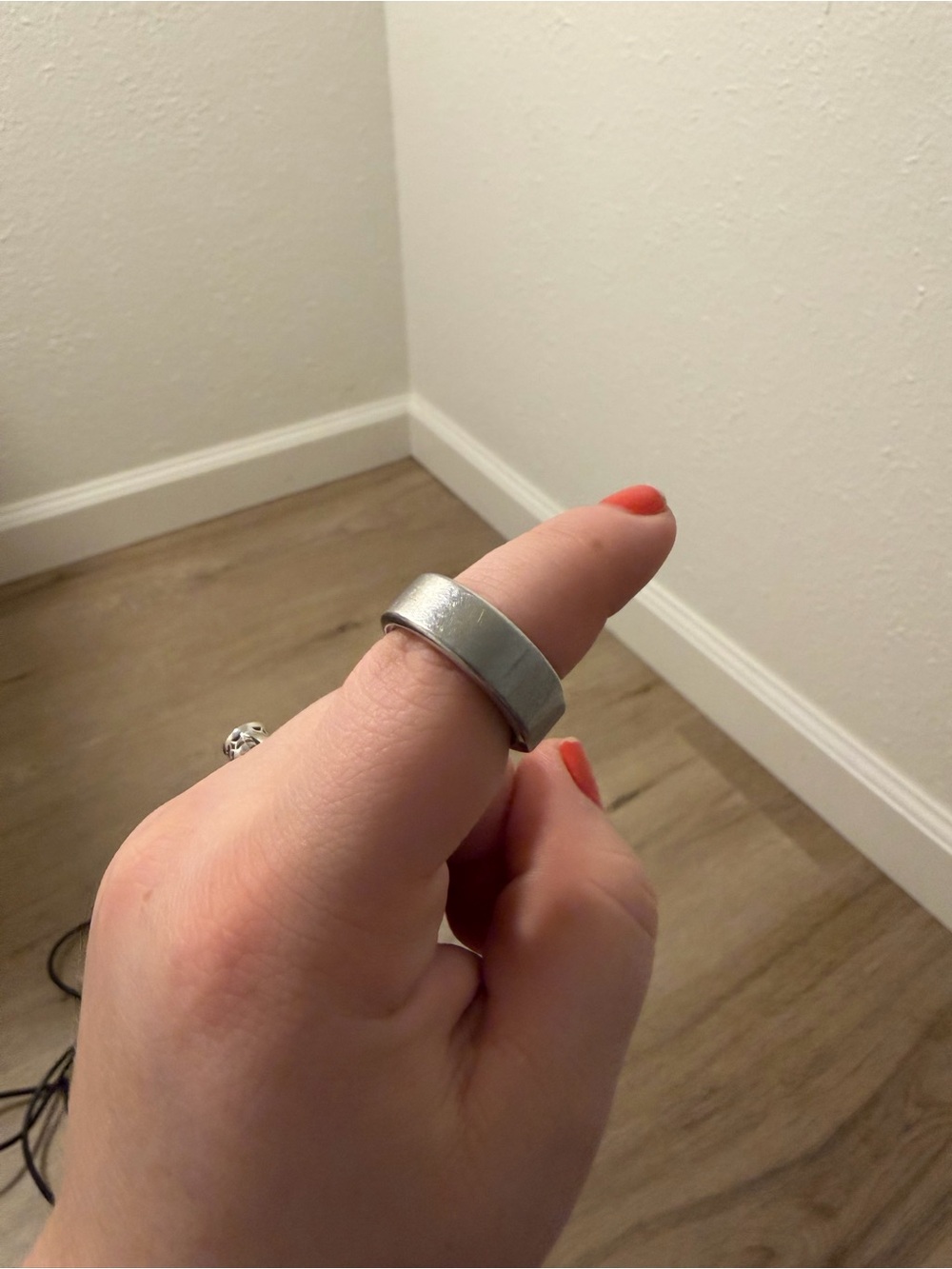 Oura Matte Silver Band Ring